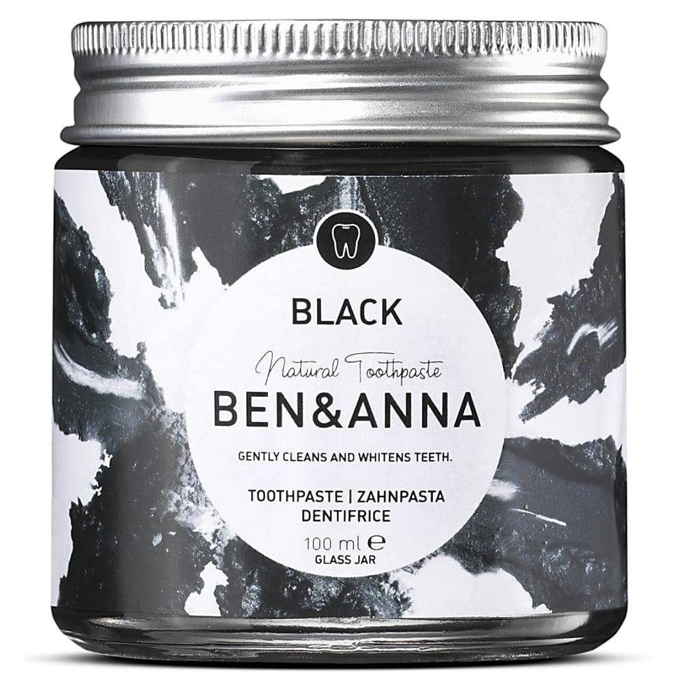 Ben & Anna Black Natural Toothpaste - Schwarze Zahnpasta mit Aktiv...